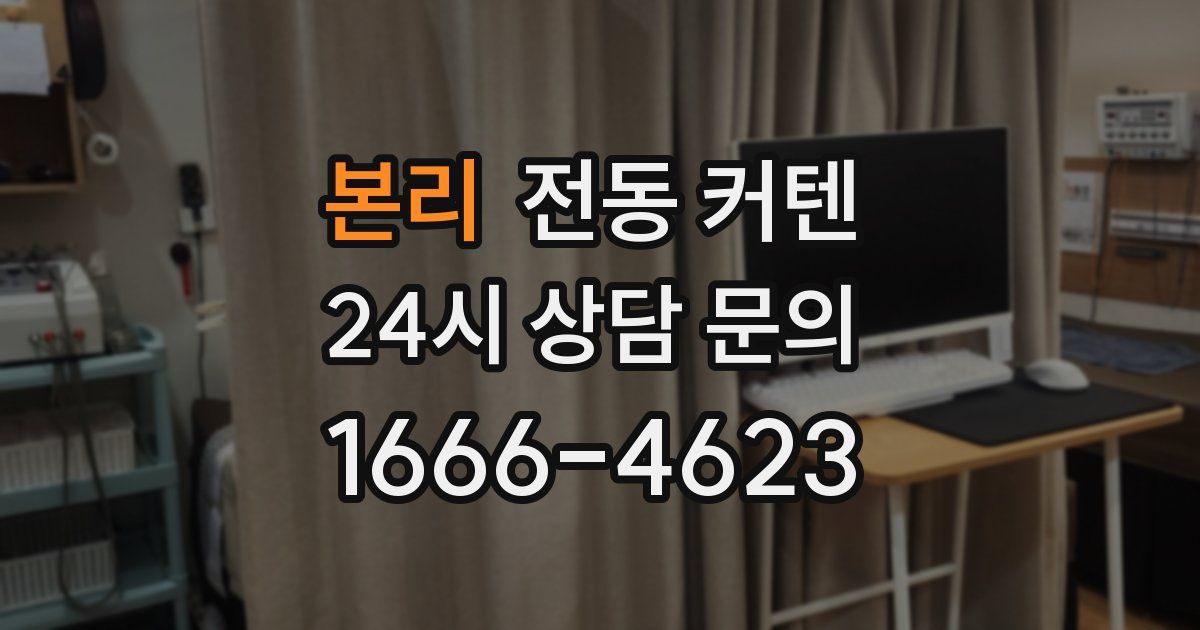 본리 전동 커텐