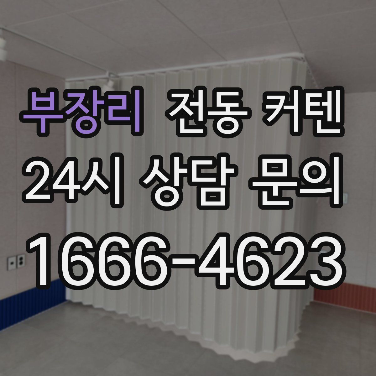 부장리 전동 커텐