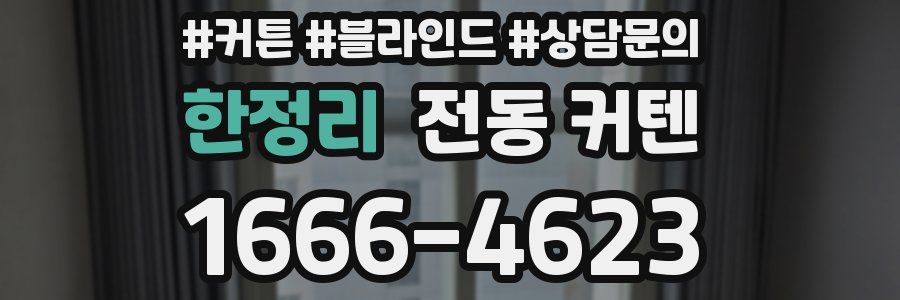 한정리 전동 커텐