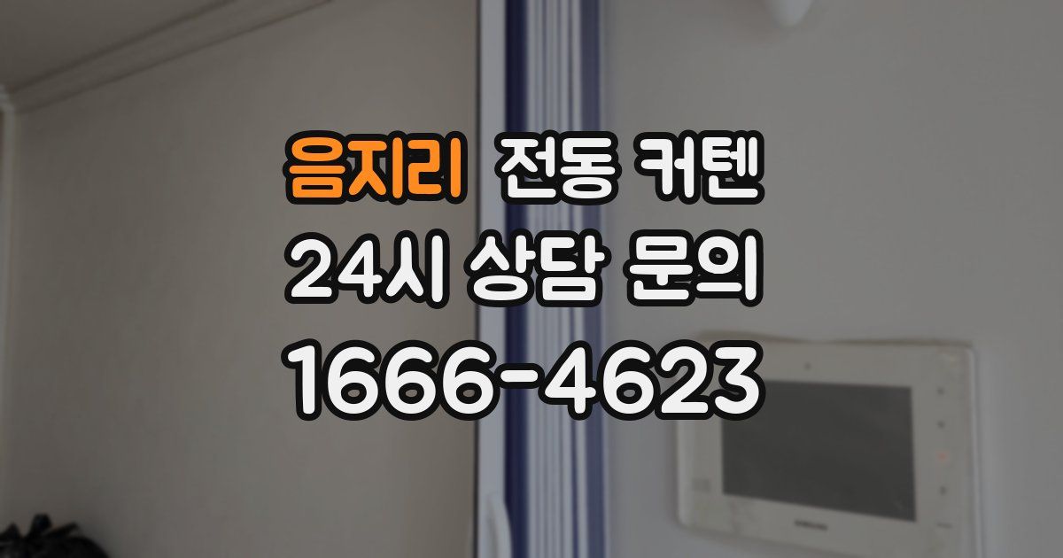 음지리 전동 커텐