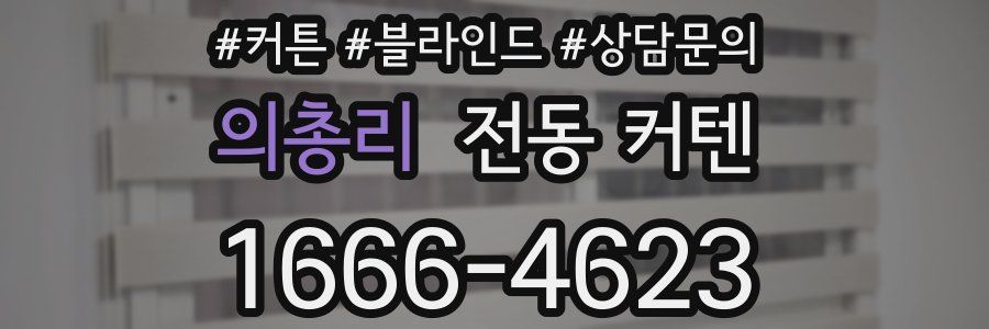 의총리 전동 커텐
