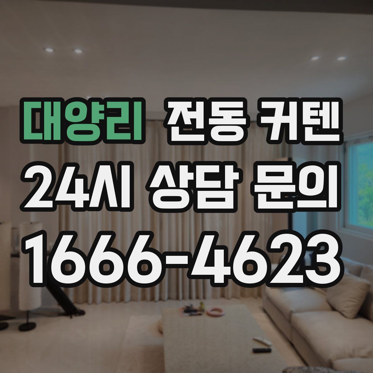 대양리 전동 커텐