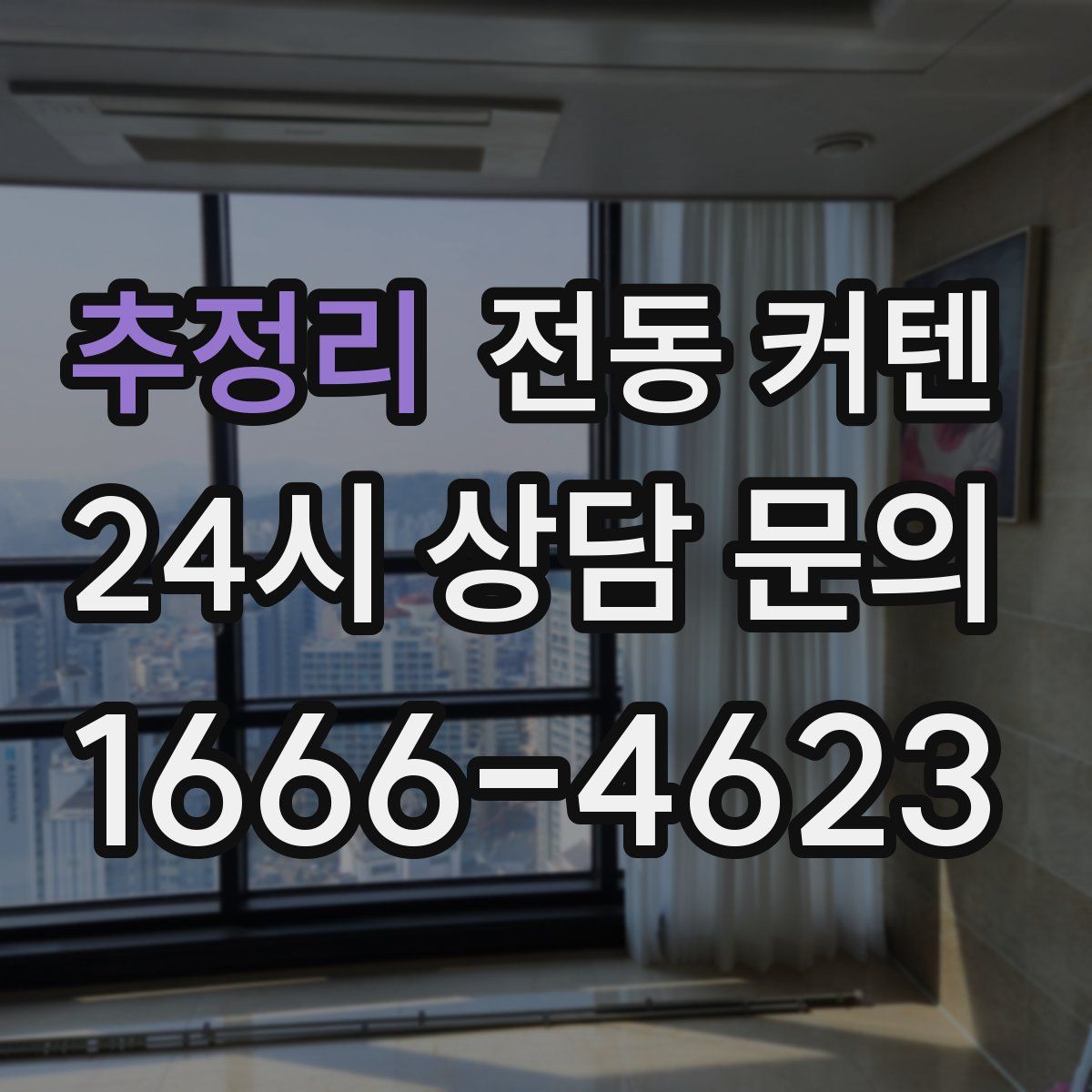 추정리 전동 커텐