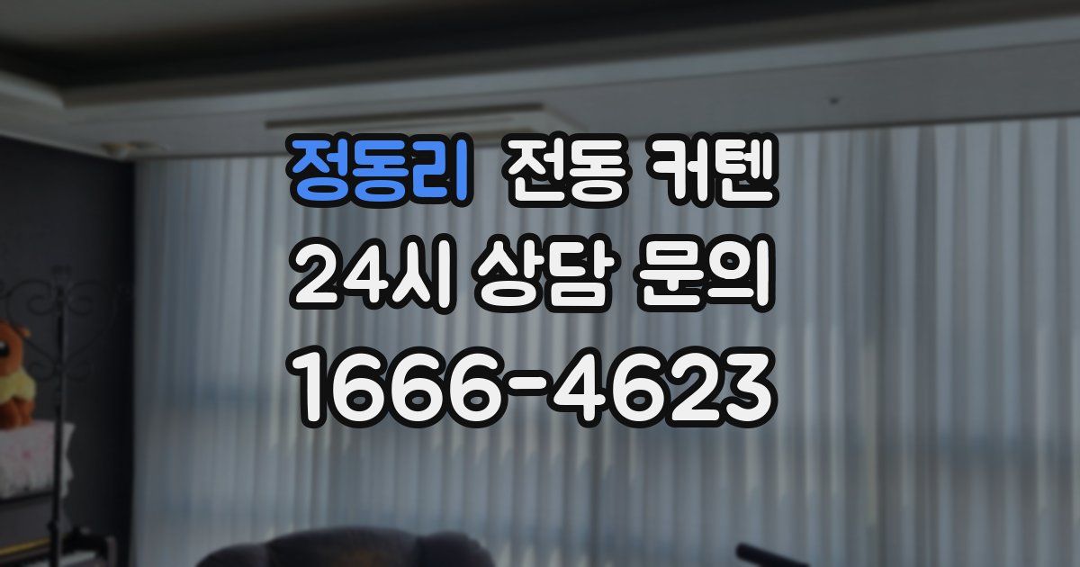 정동리 전동 커텐