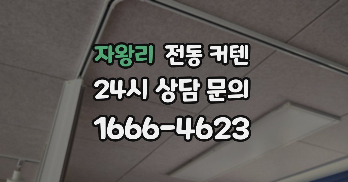 자왕리 전동 커텐