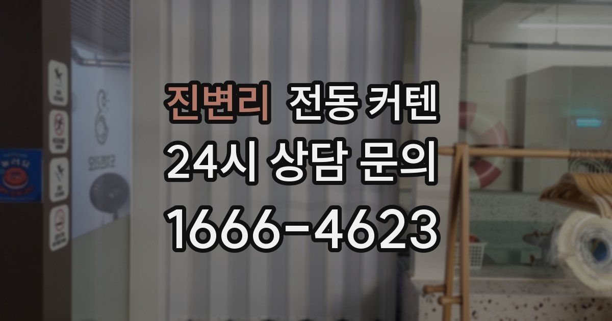 진변리 전동 커텐