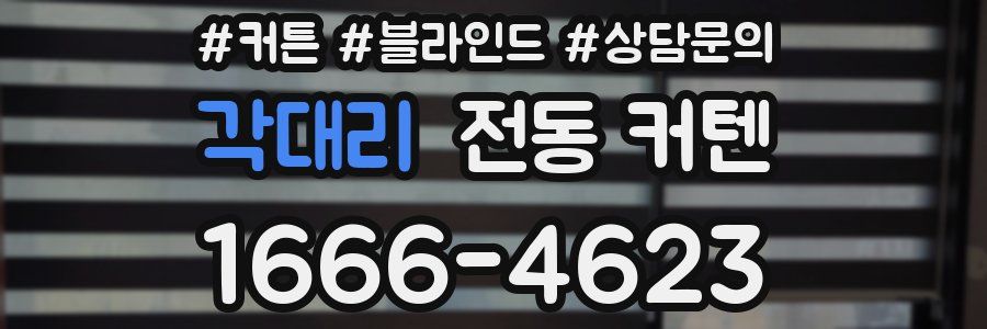 각대리 전동 커텐