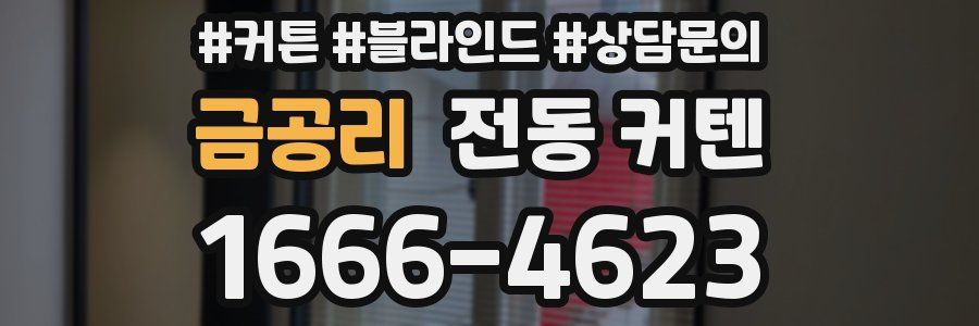 금공리 전동 커텐
