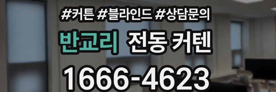 반교리 전동 커텐