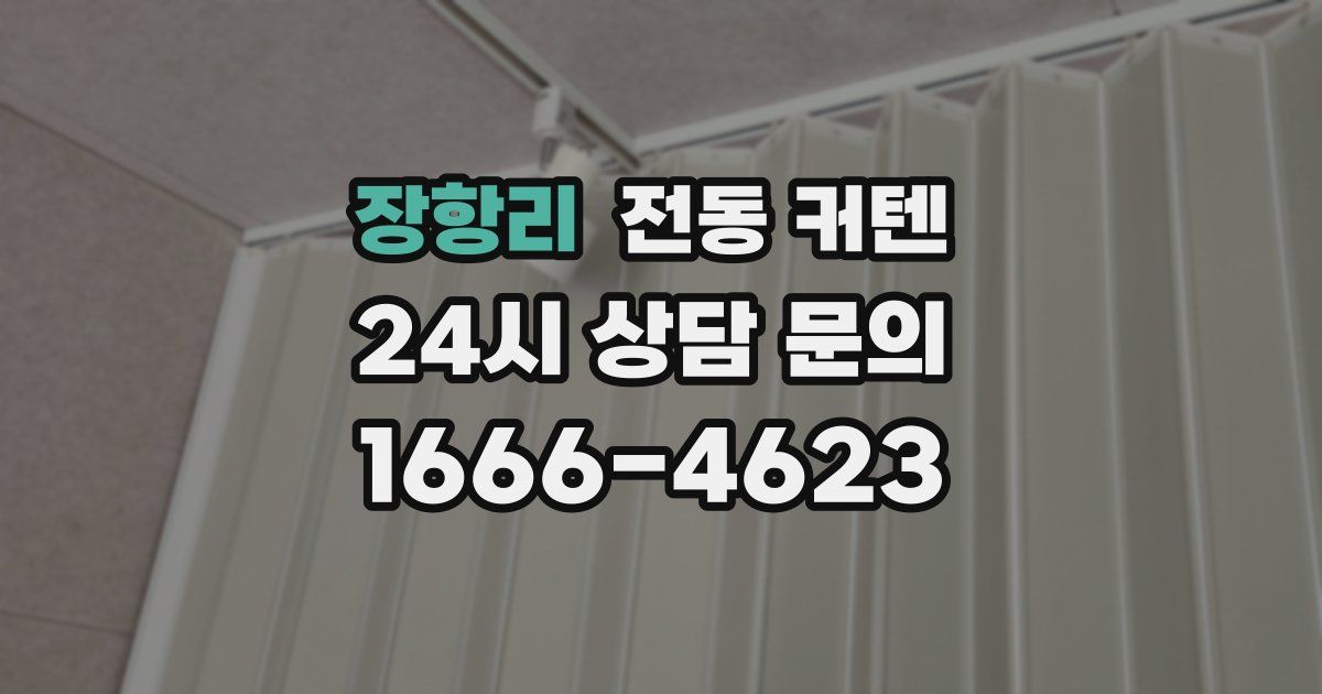 장항리 전동 커텐