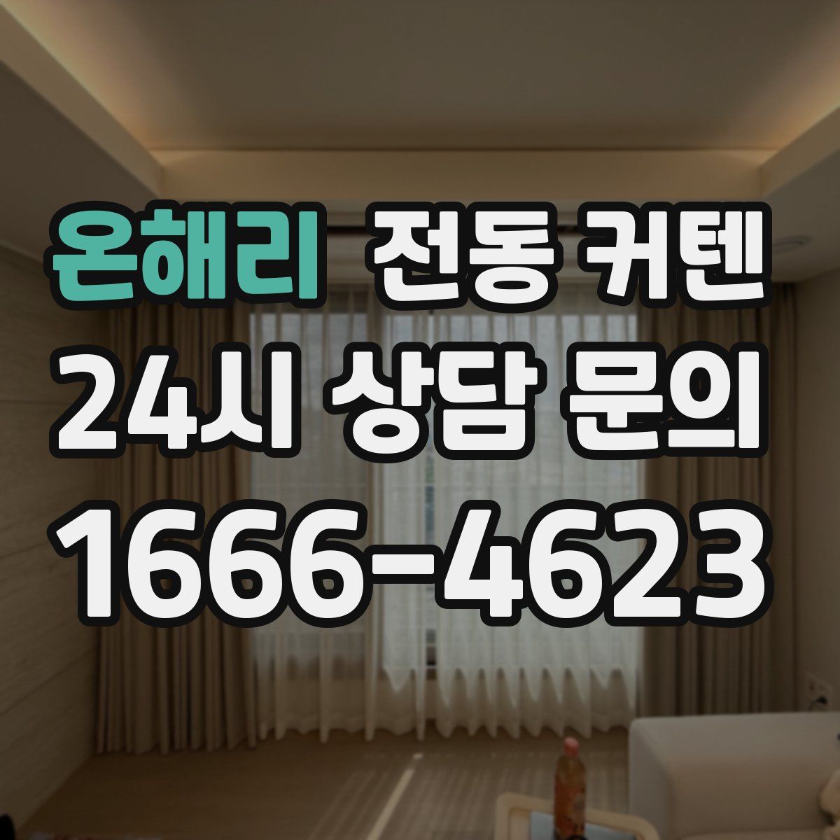 온해리 전동 커텐