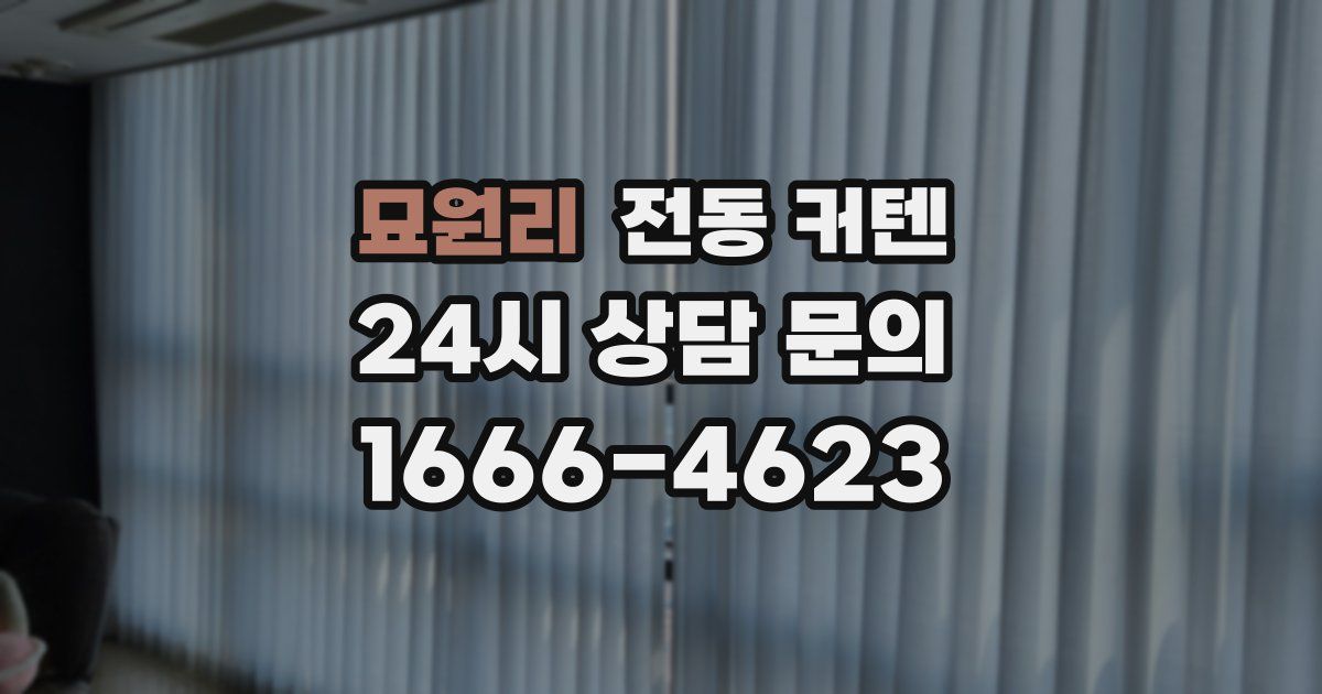 묘원리 전동 커텐