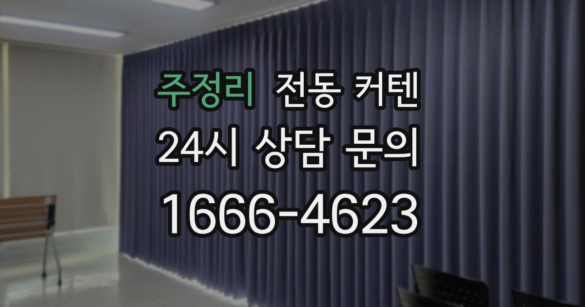 주정리 전동 커텐