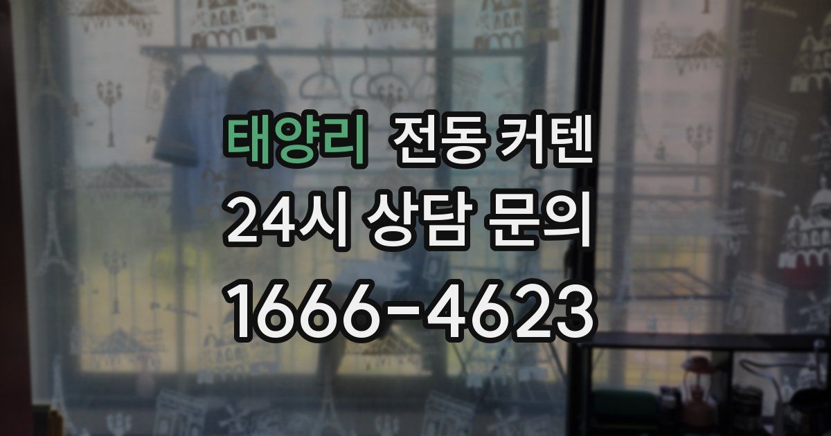 태양리 전동 커텐