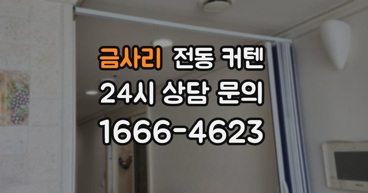 금사리 전동 커텐