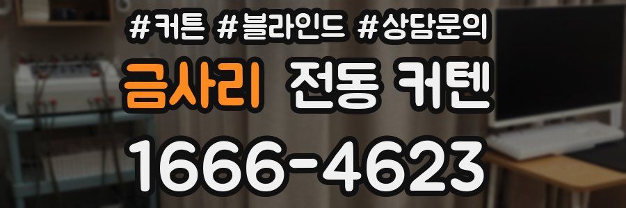 금사리 전동 커텐
