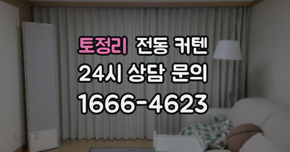 토정리 전동 커텐