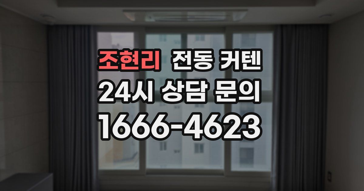 조현리 전동 커텐