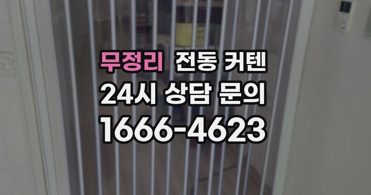무정리 전동 커텐