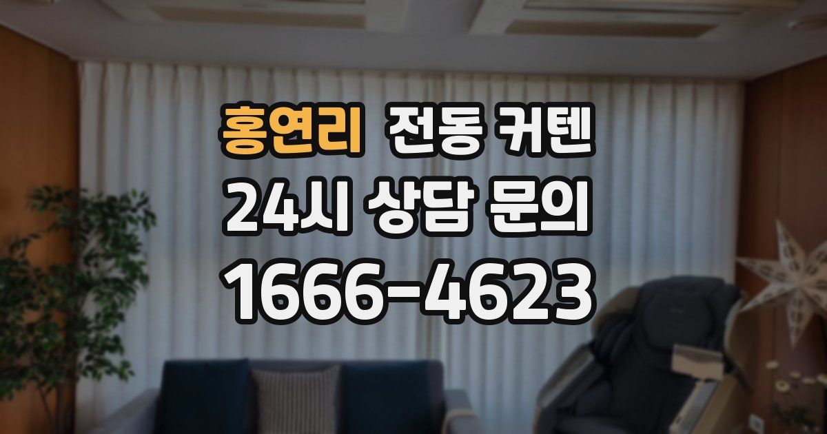 홍연리 전동 커텐