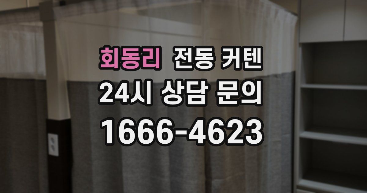 회동리 전동 커텐
