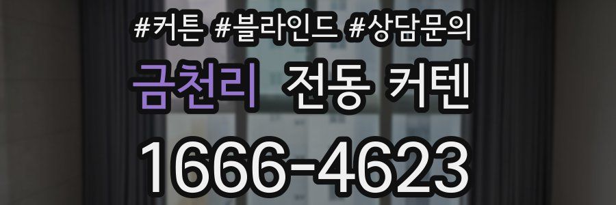 금천리 전동 커텐