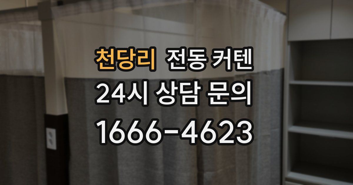천당리 전동 커텐