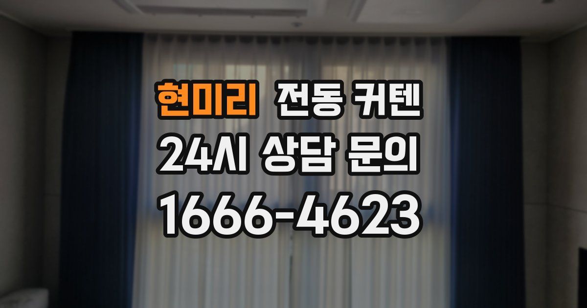현미리 전동 커텐