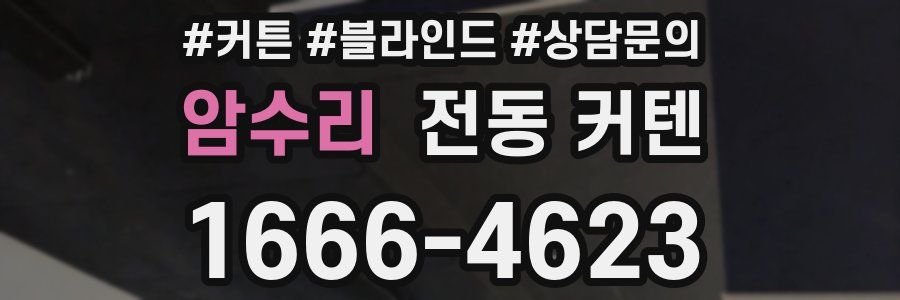 암수리 전동 커텐