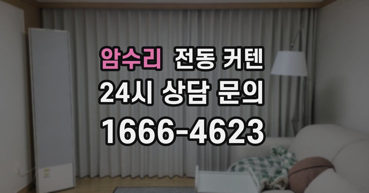 암수리 전동 커텐