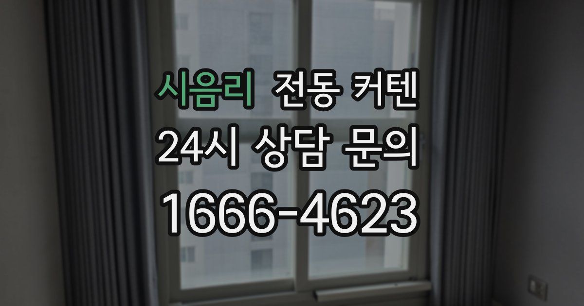 시음리 전동 커텐