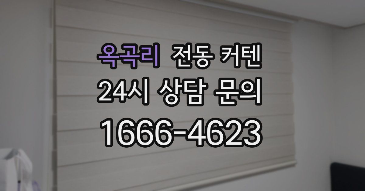옥곡리 전동 커텐