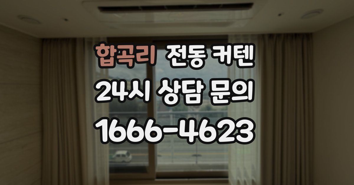 합곡리 전동 커텐