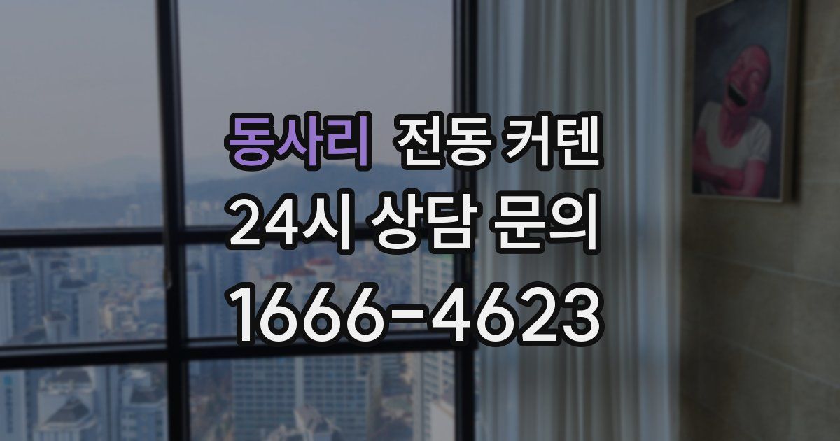 동사리 전동 커텐