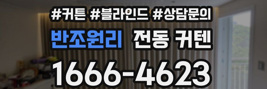 반조원리 전동 커텐