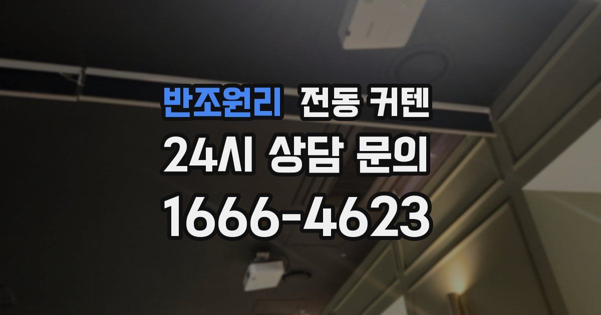 반조원리 전동 커텐