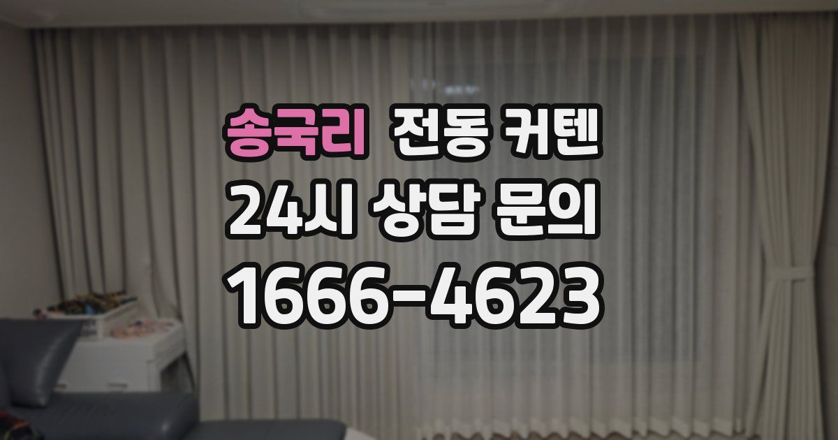 송국리 전동 커텐