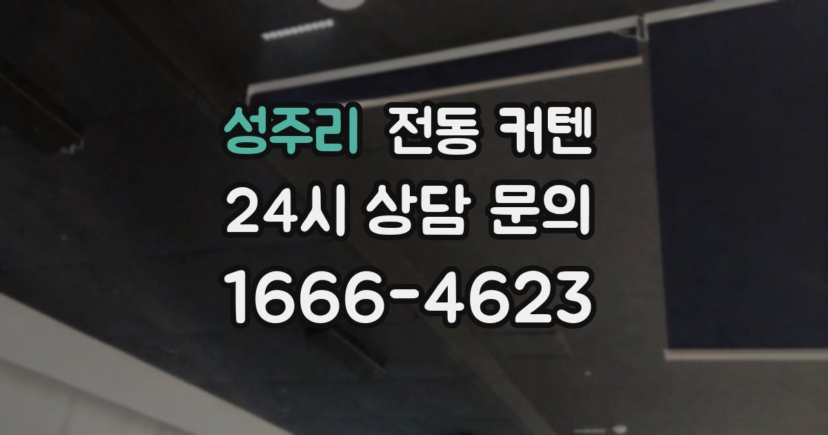 성주리 전동 커텐