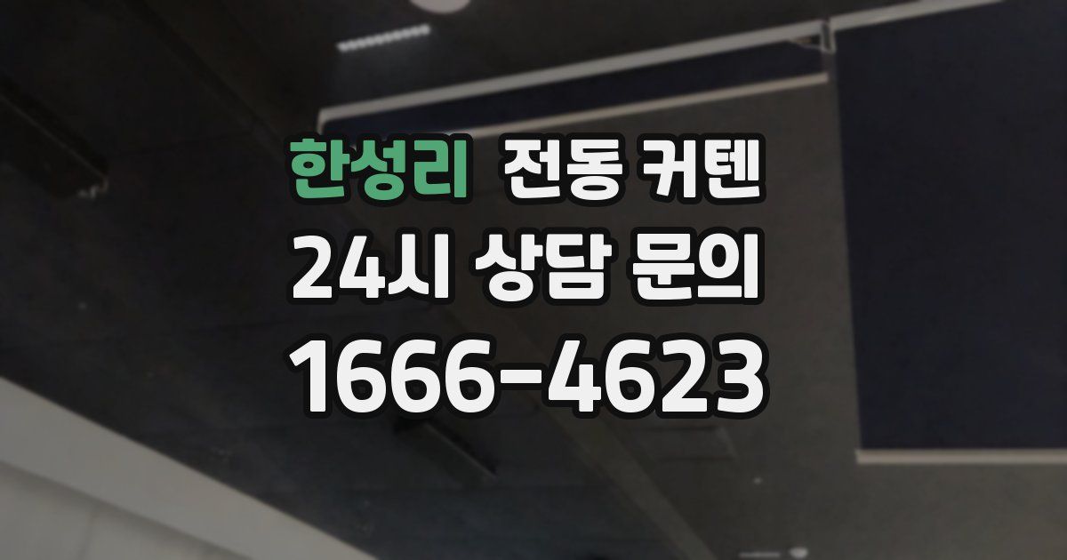 한성리 전동 커텐