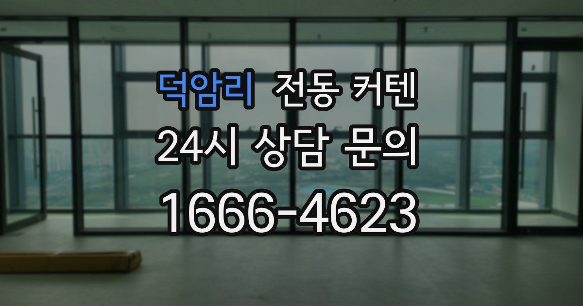 덕암리 전동 커텐