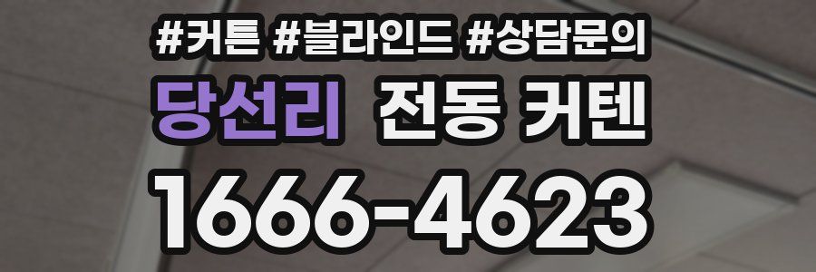 당선리 전동 커텐