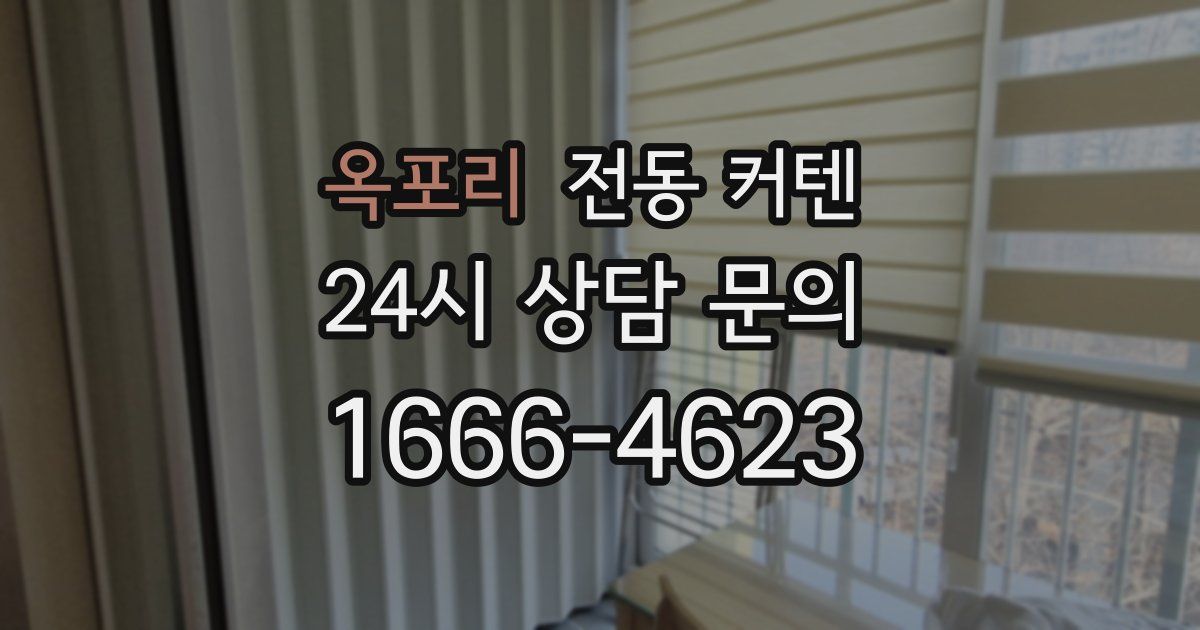 옥포리 전동 커텐