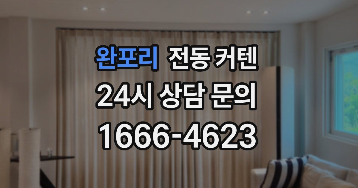 완포리 전동 커텐