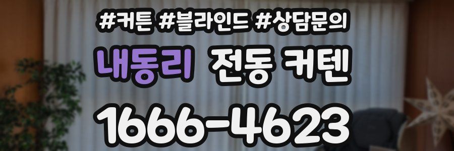 내동리 전동 커텐