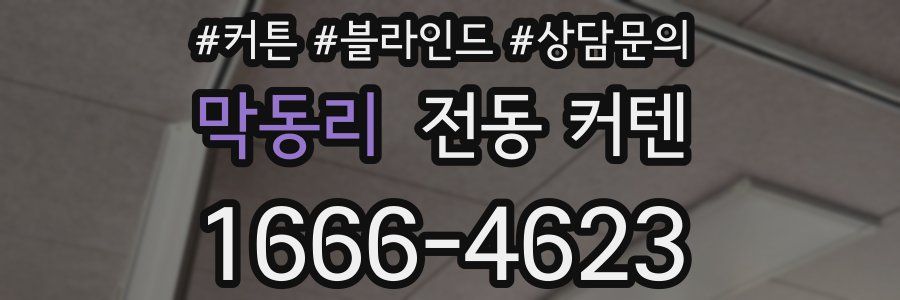 막동리 전동 커텐