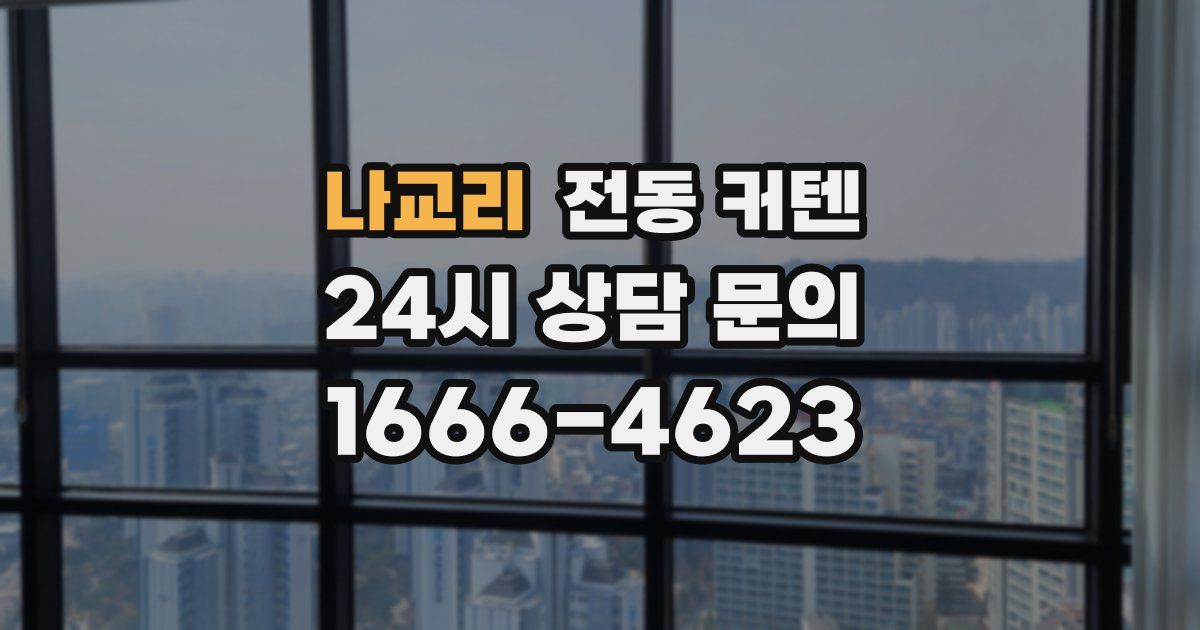나교리 전동 커텐