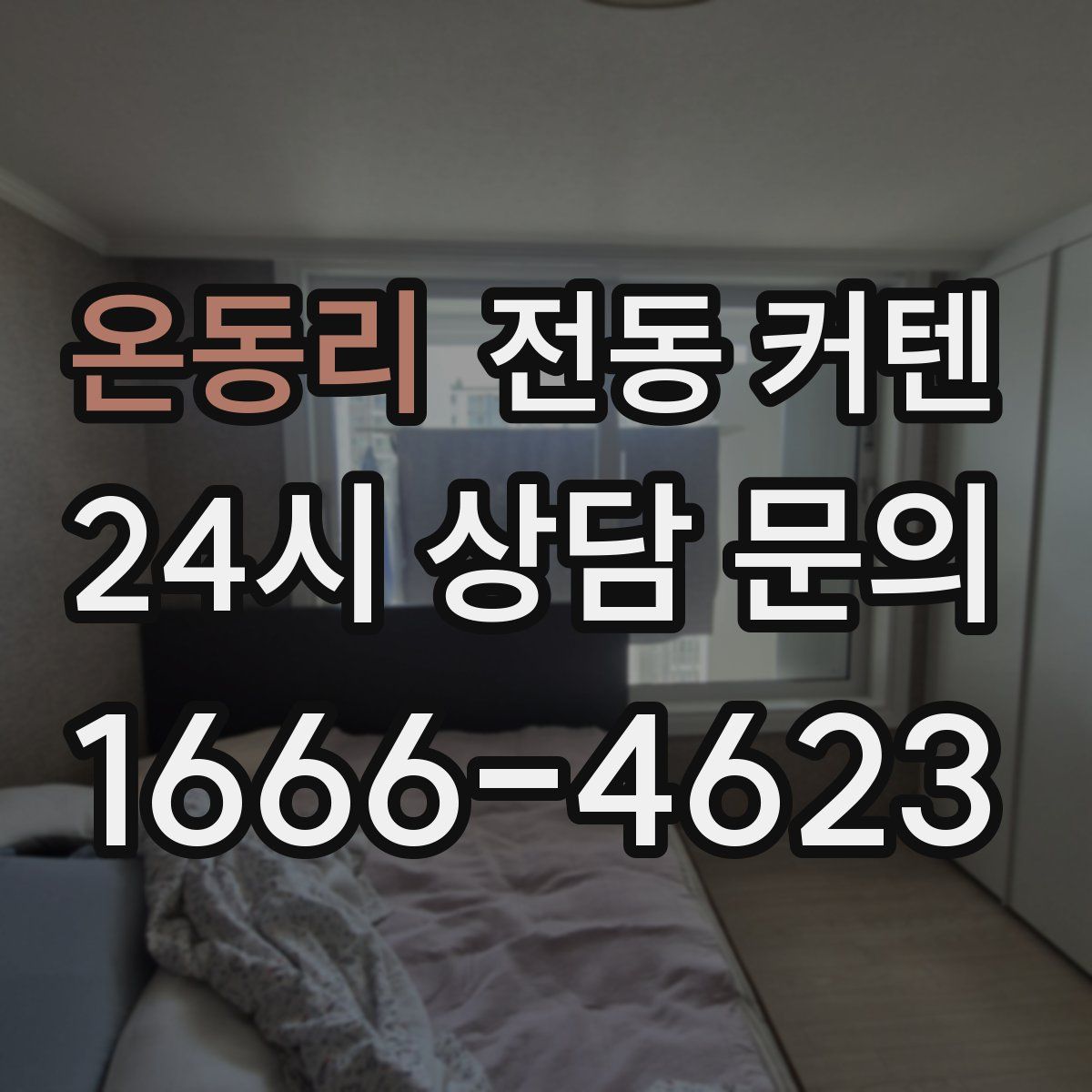 온동리 전동 커텐