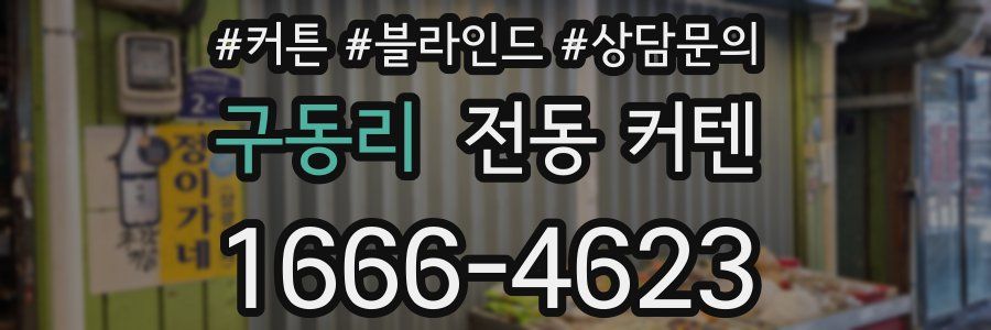 구동리 전동 커텐