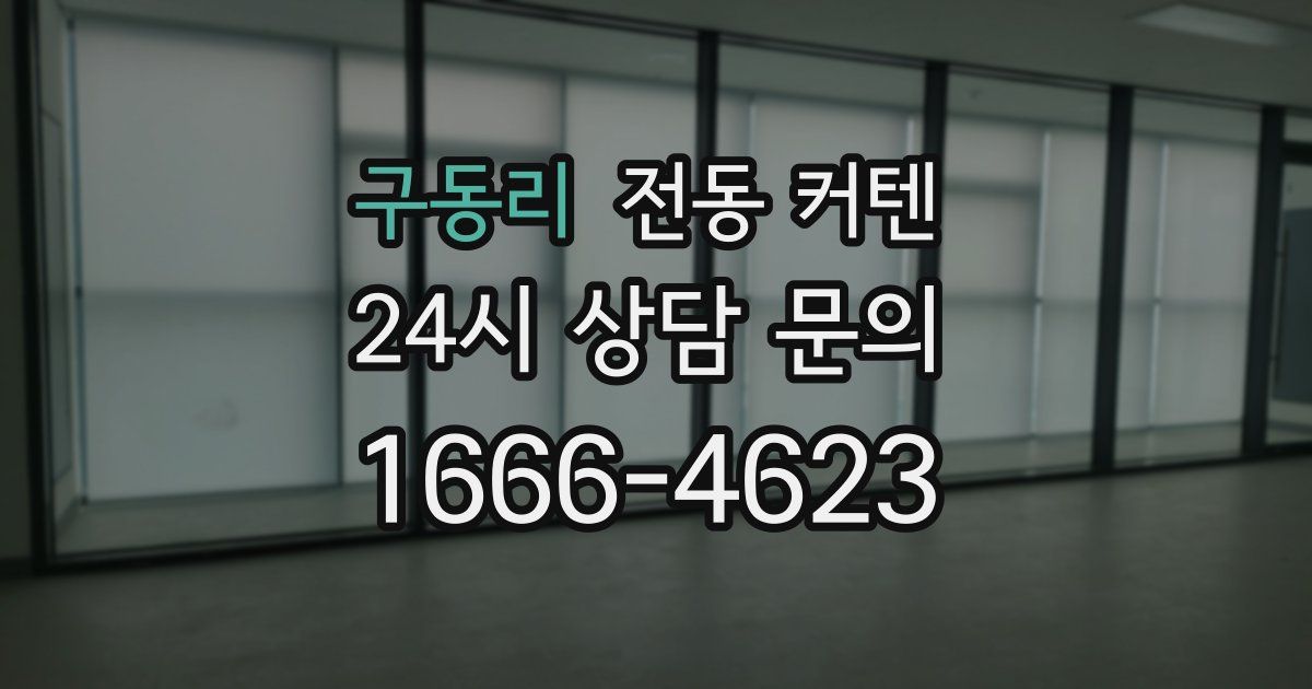 구동리 전동 커텐