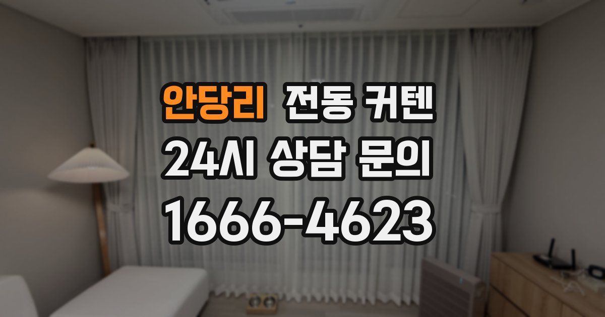안당리 전동 커텐